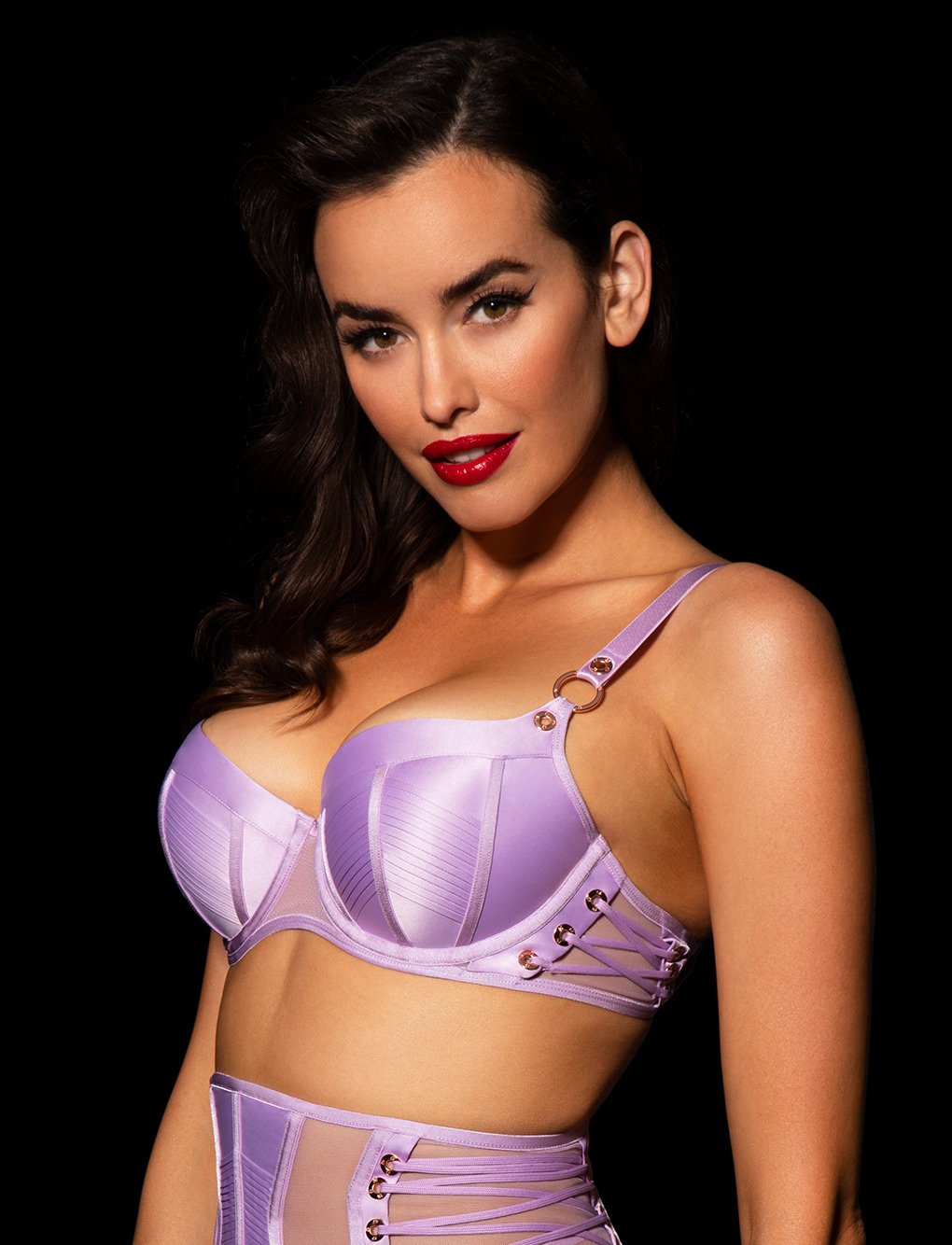 Jerry Lilac Bra & Bottoms Set
