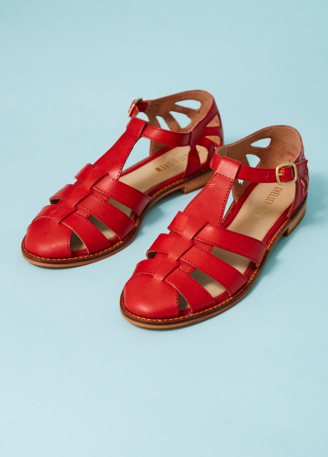Røde sandaler t-rem | Chelsea | Køb online – Dress the