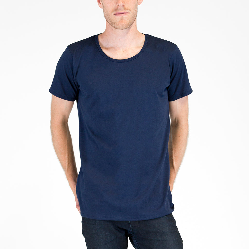 Mens Organic Cotton T-shirt Navy