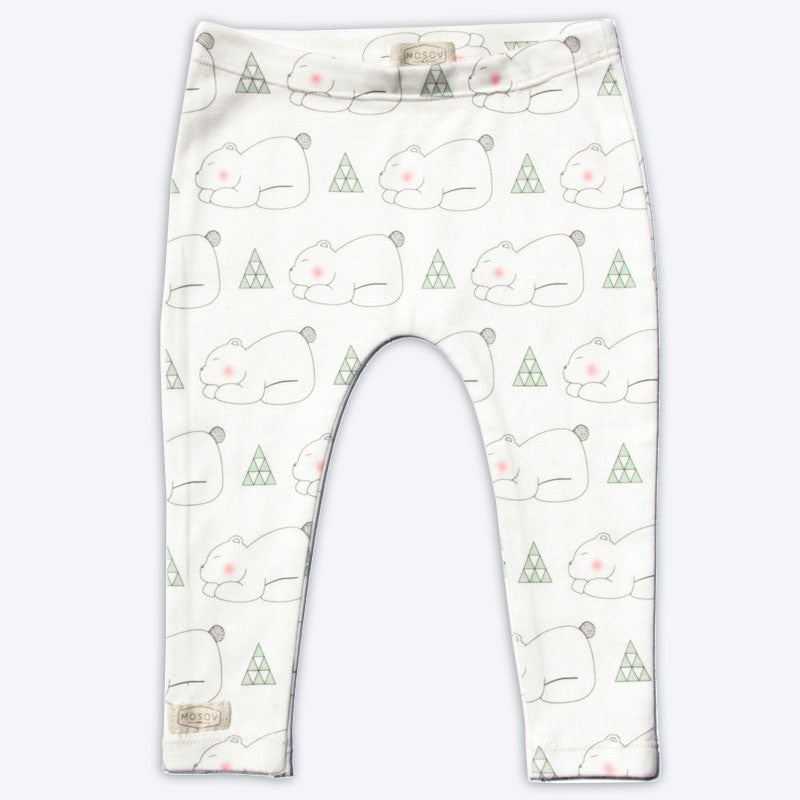 Sleepy Bear Organic Baby Leggings