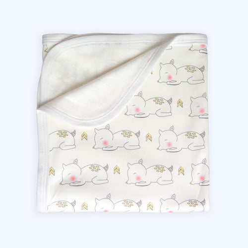 Organic Cotton Fawn Blanket - Norway Made