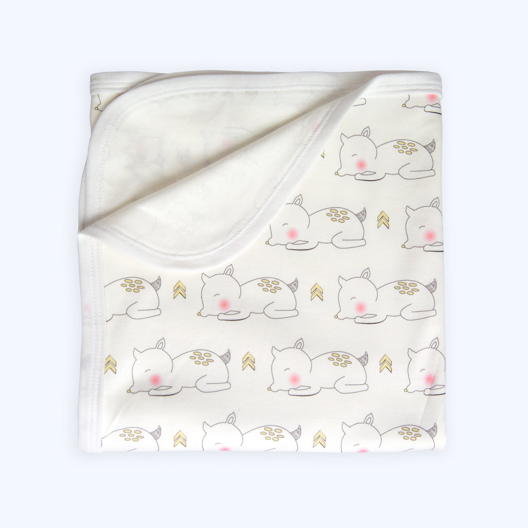 Organic Cotton Fawn Blanket - Norway Made