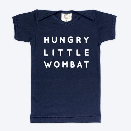 Hungry Little Wombat Organic Baby Navy T-shirt