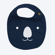 Load image into Gallery viewer, Organic Cotton Koala Bib - Navy
