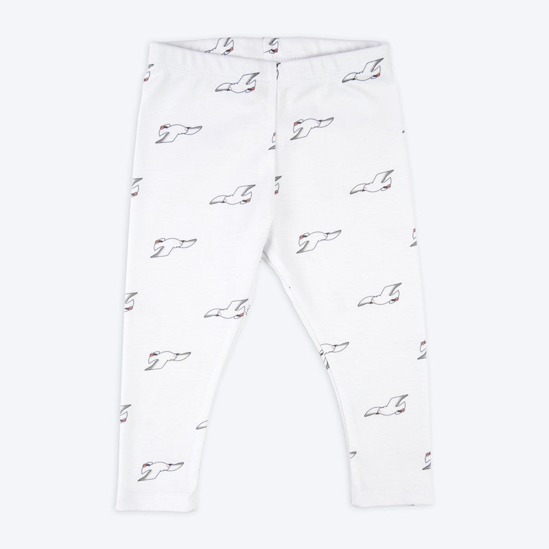 Organic Cotton Baby Leggings Seagulls 