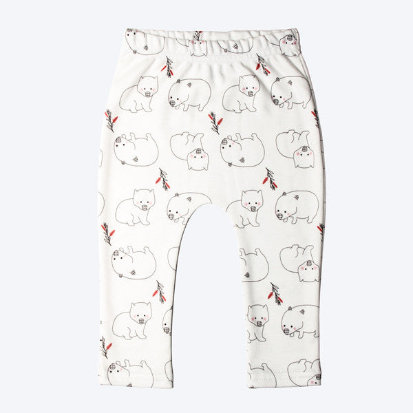 Organic Cotton Wombat Baby Leggings