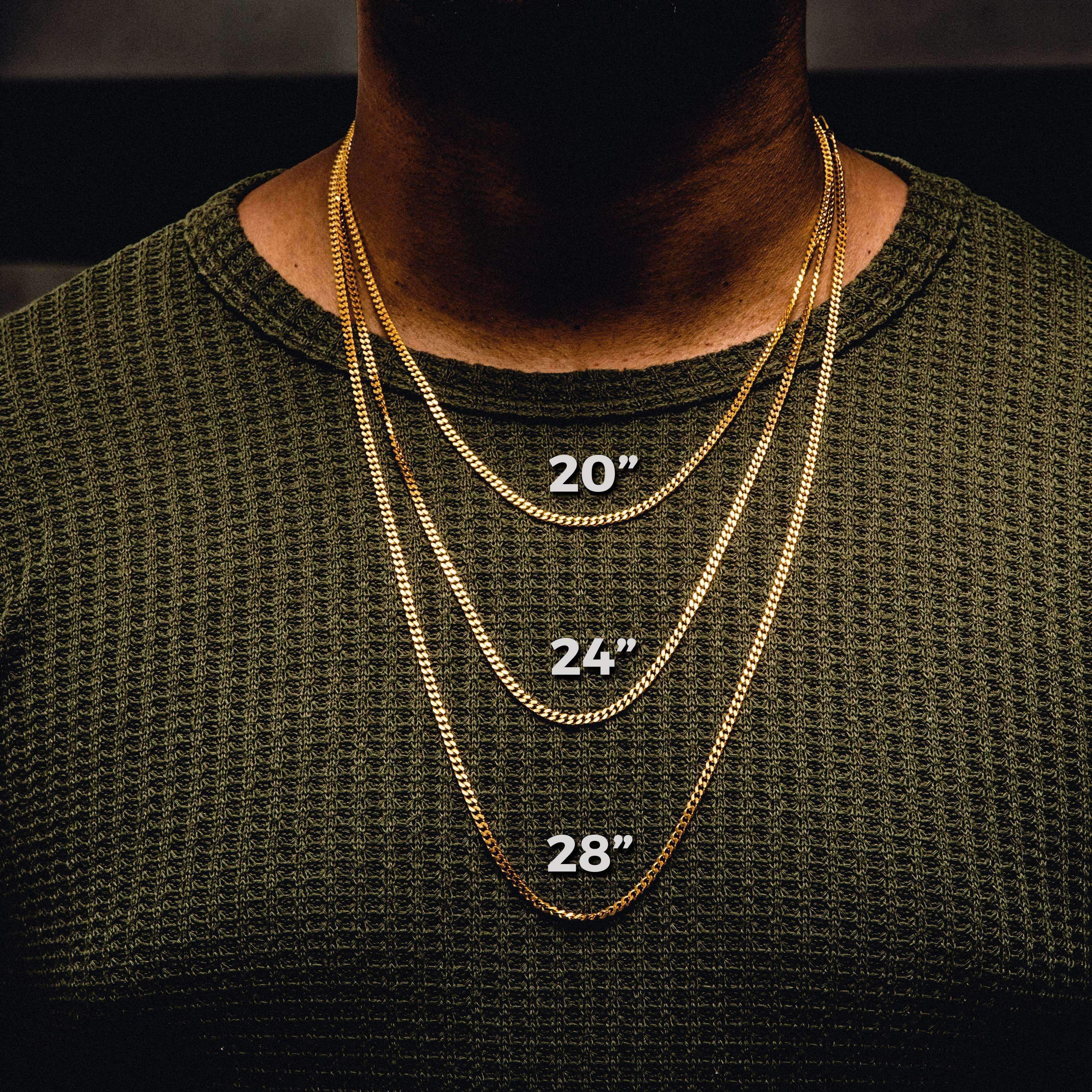 Men Necklace Length Guide: How To Measure & Choose The Right Necklace Chain Length