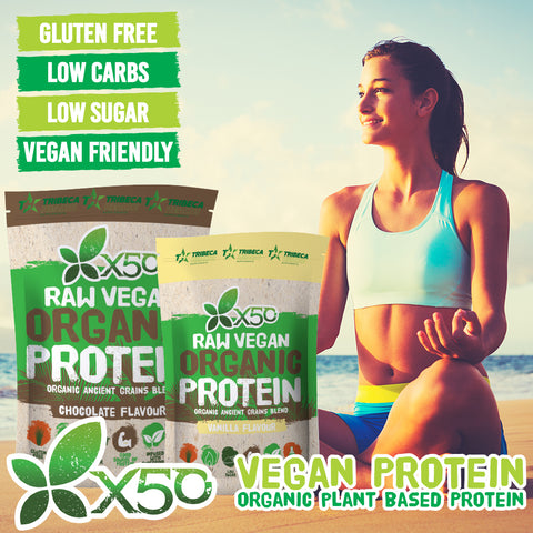 X50 Raw Vegan Plant Based Organic Protein