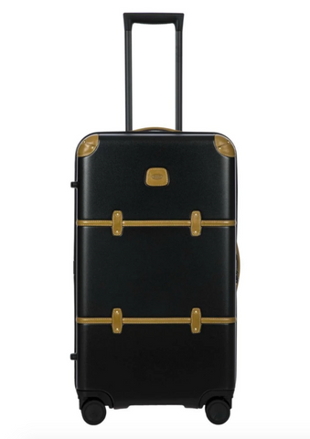 BRIC'S BELLAGIO 4 WHEEL TRAVEL TRUNK 75CM BLACK AND BROWN