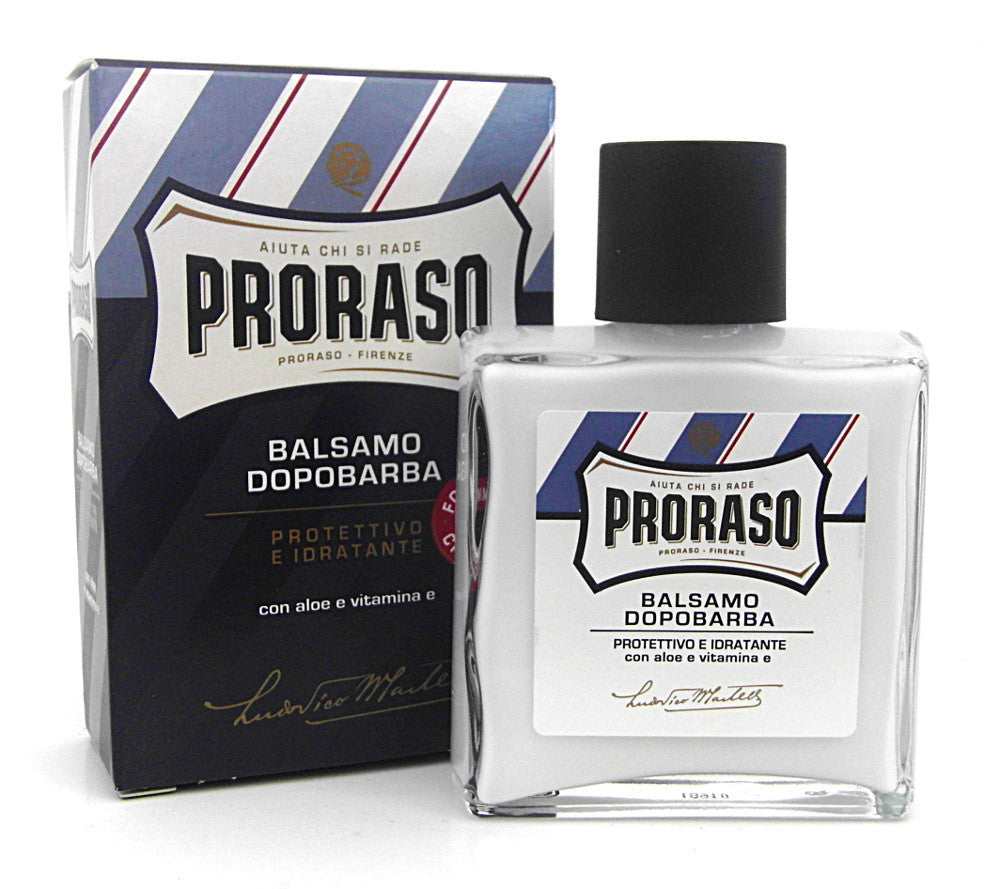 Proraso Blue Aftershave Balm - Aloe and Vitamin E