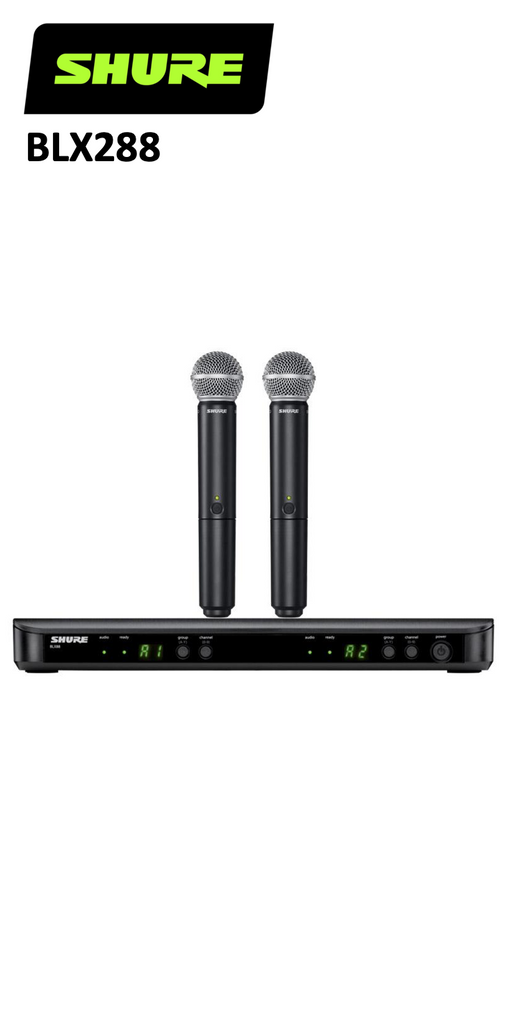 BLX288/PG58-H9/H10 or J10 Dual Handheld Wireless System (Shure