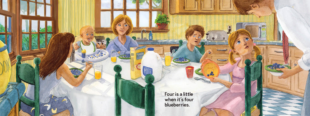 Four is a little Four is a LOT Blueberries