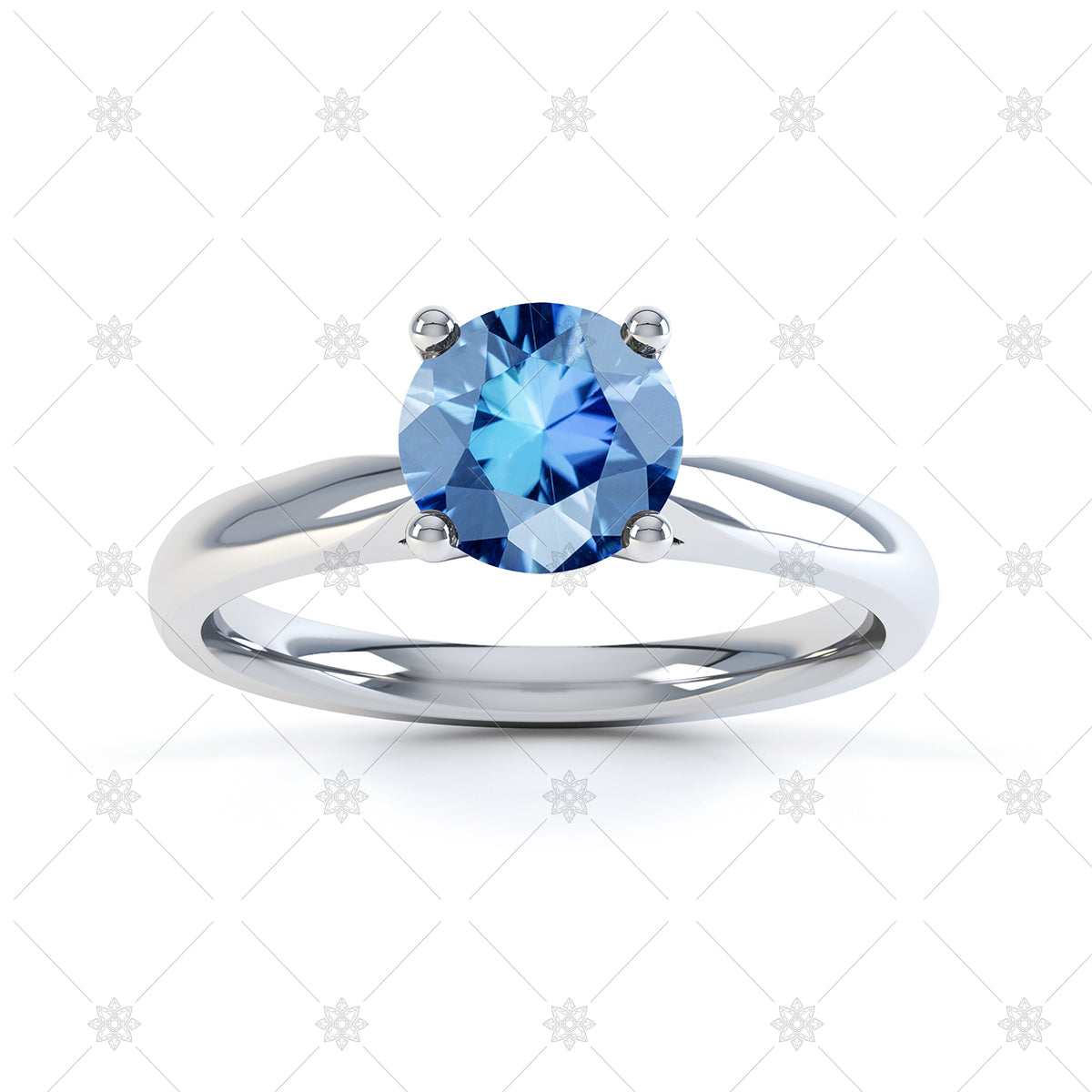 blue topaz gemstone ring image