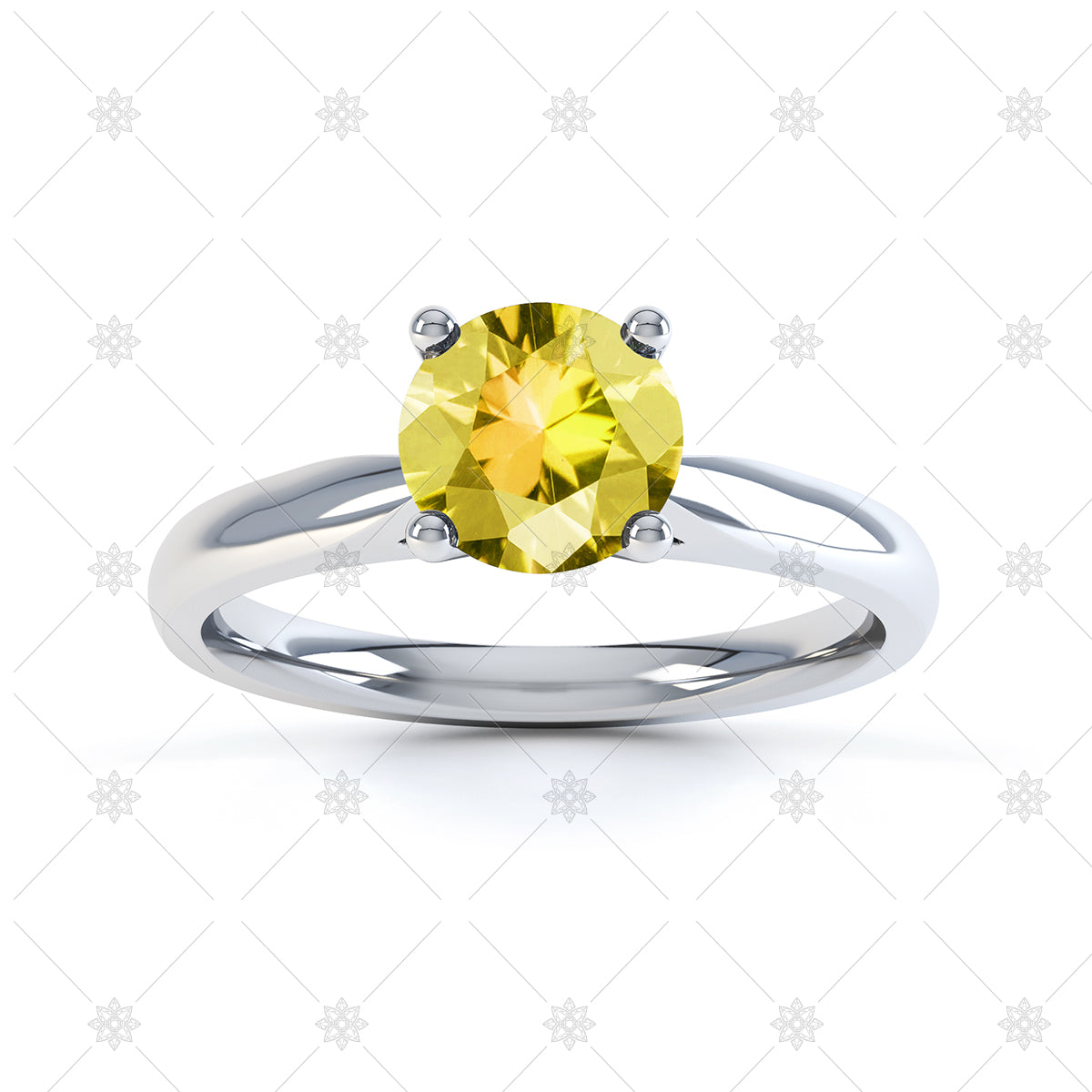 Lemon Quartz gemstone ring image