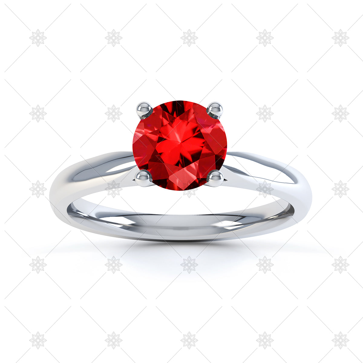 Red Ruby gemstone ring image