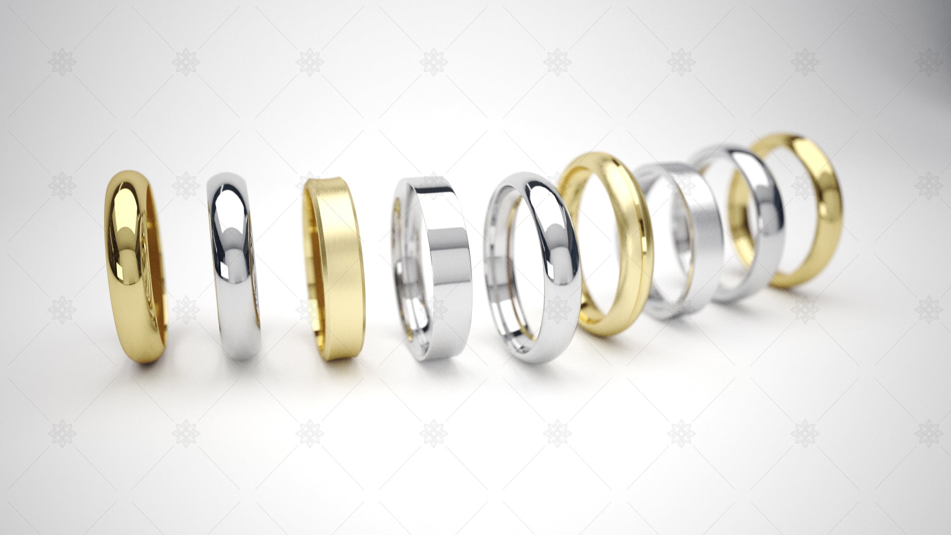 jewellery website banner wedding rings
