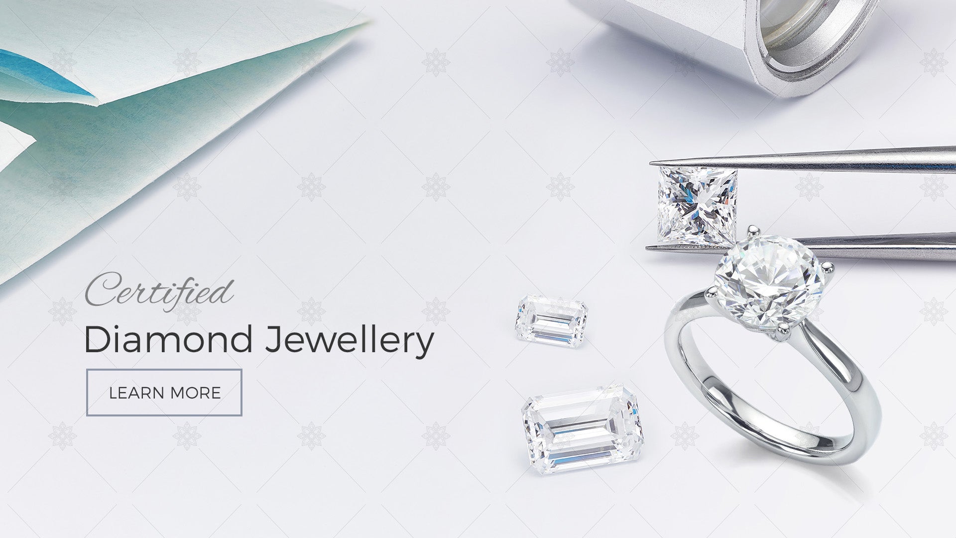 Certified Diamonds Website Banner design