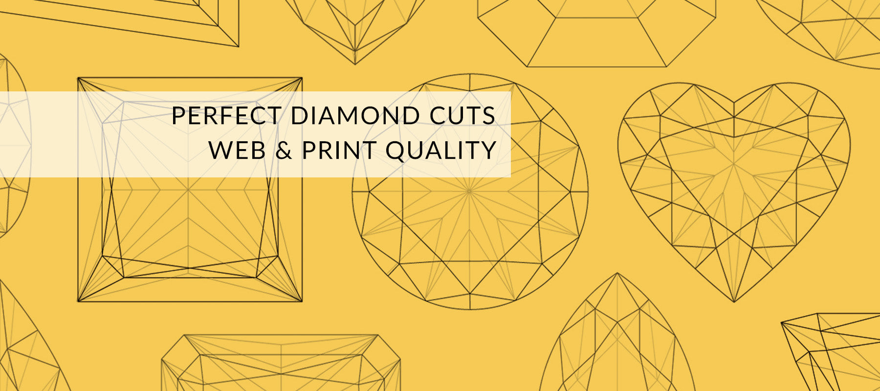 Diamond shapes for print and web