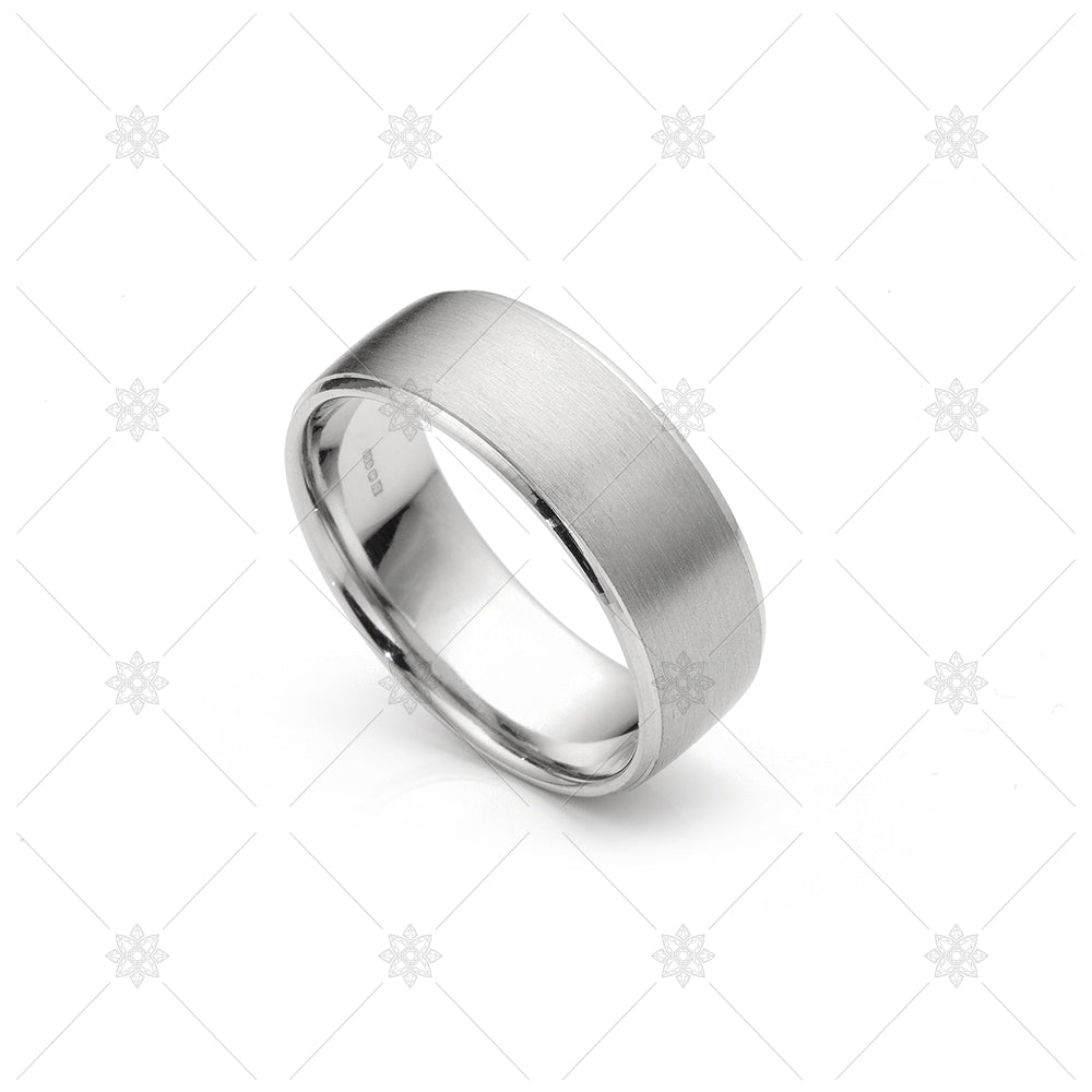 mens satin wedding ring