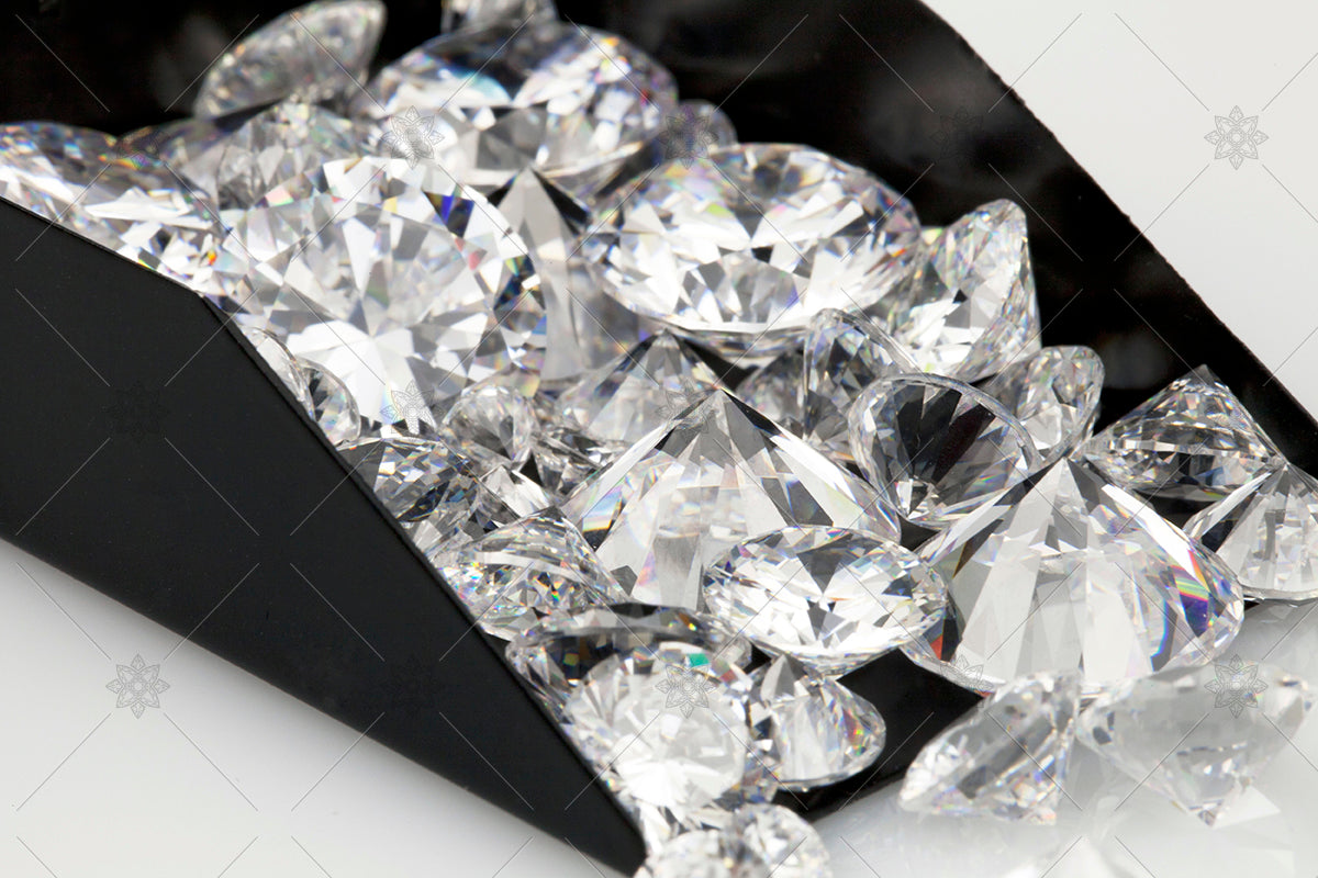 Diamonds in a scoop - shovel of diamonds