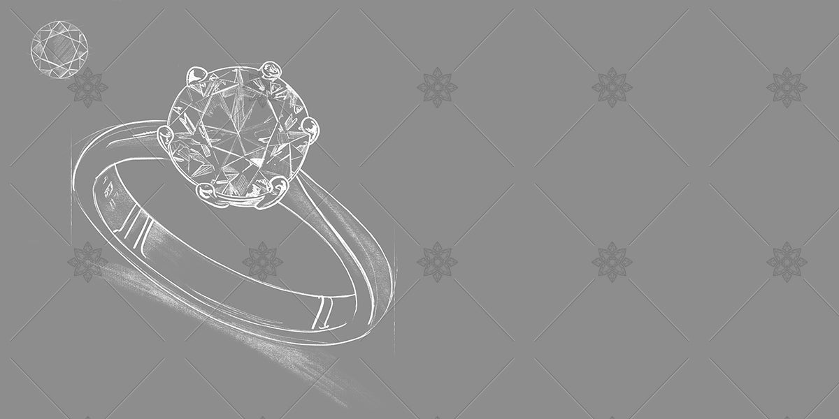 diamond ring sketch website banner
