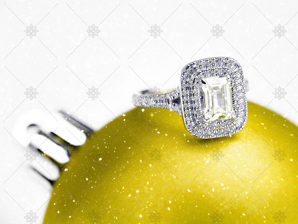 lemon yellow diamond engagement ring emerald 