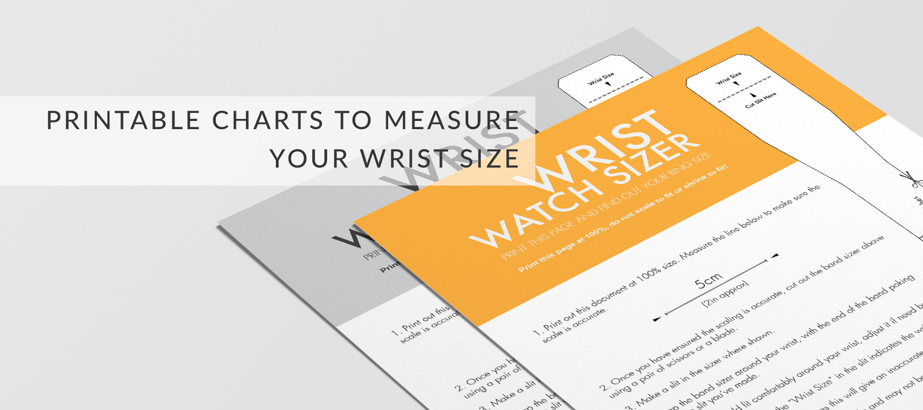Wrist Size Chart for Watch sales