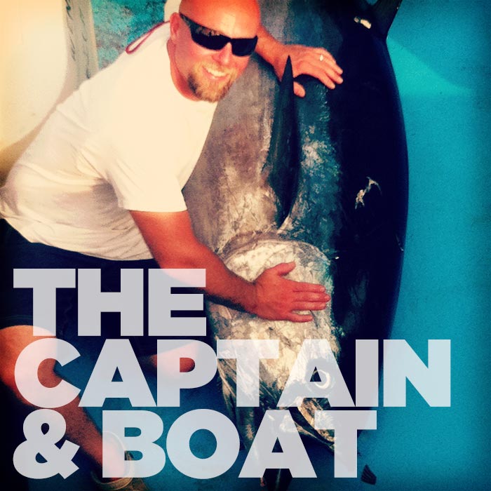 Captain Russ Laky and his boat