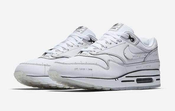 Nike Air Max 1 Sketch to "White Schematic" - GBNY