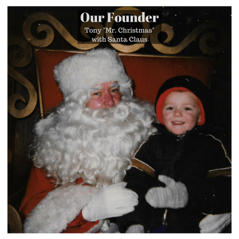 Our Founder with Santa Clause Elite Holiday Decor