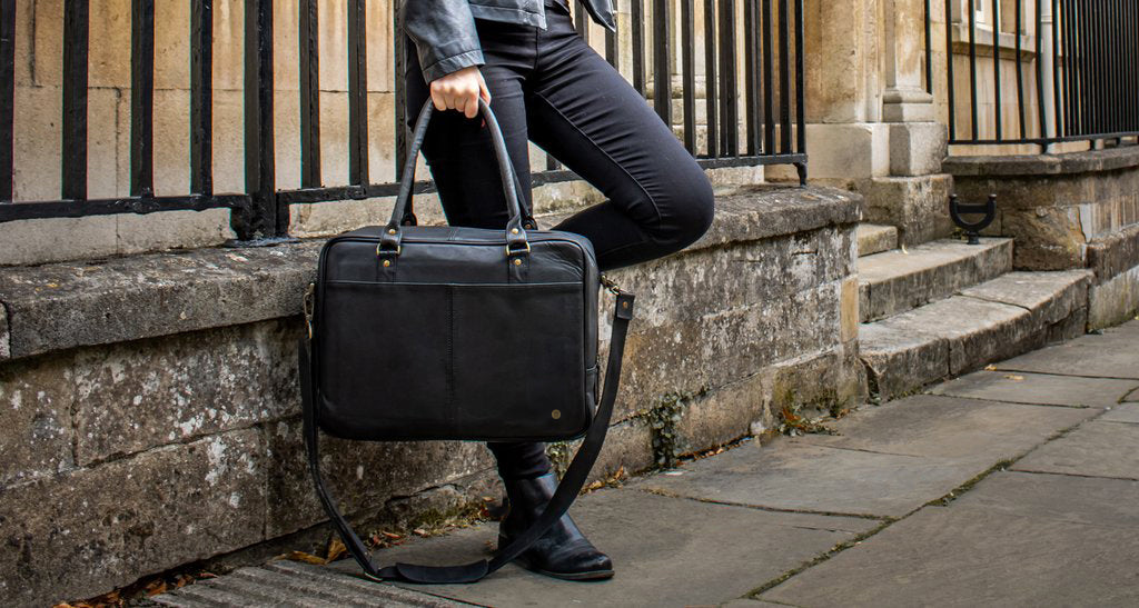 Oxford Zip Up Satchel 