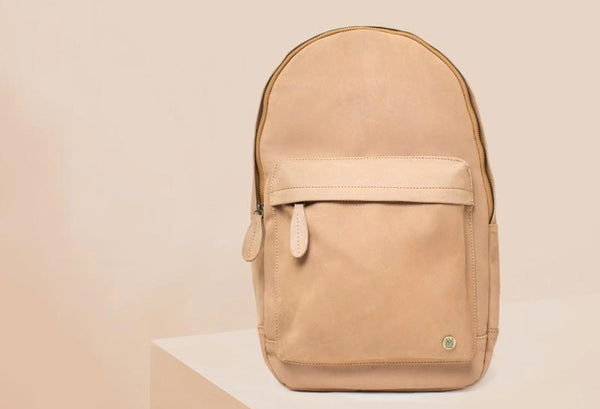 Camel Suede Backpack 