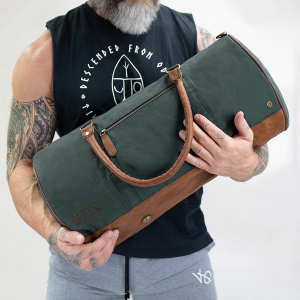 leather duffle bag for gym