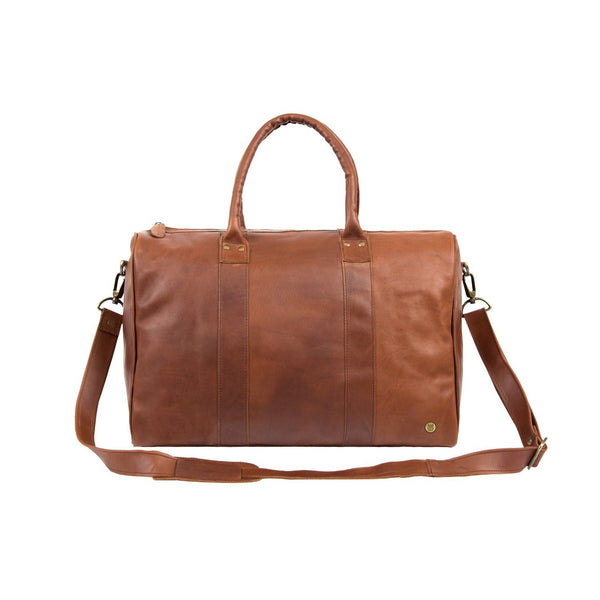 leather weekend holdall