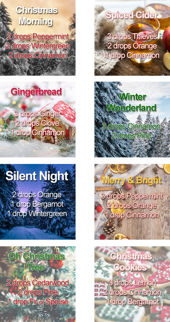 Holiday Essential Oil Diffuser Blends Christmas