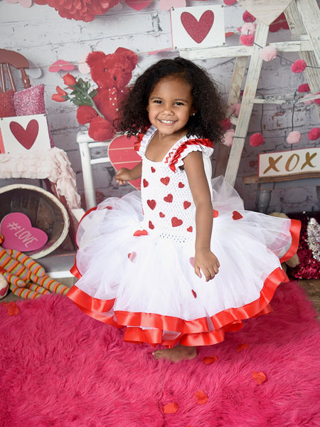 Valentines Tutu Heart Tutu Valentines Day Dress Little Ladybug Tutus 