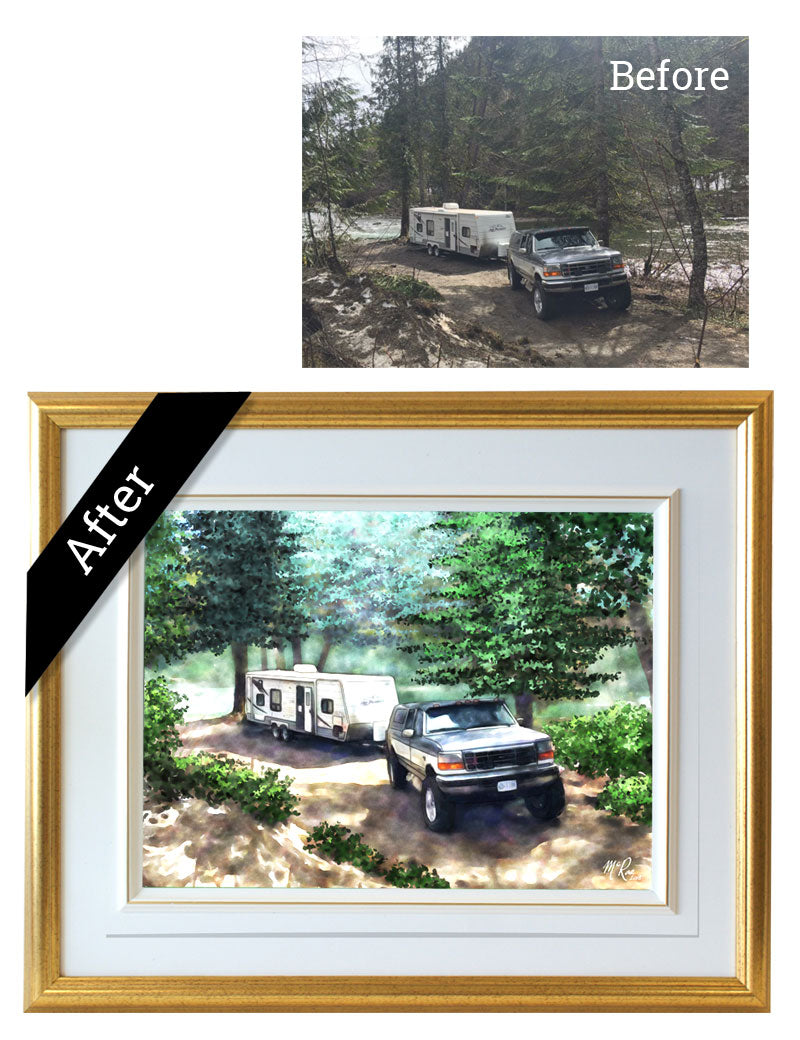 car and truck portraits. McRae Portraits, a painting of your car or truck