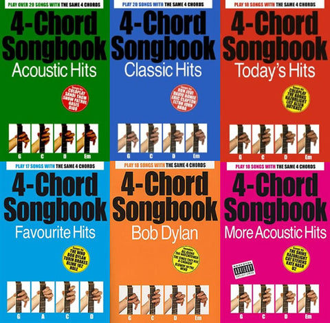 4 Chord Songbooks for Guitar