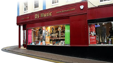 DS Music Shopfront in Monmouth, South Wales