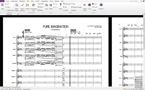 Sibelius 7.5 Score