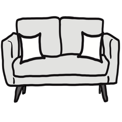 decorative throw pillow size guide for minimalist loveseat