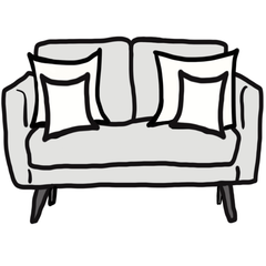 decorative throw pillow size guide for maximalist loveseat