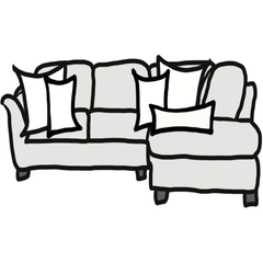 decorative throw pillow size guide for maximalist sectional sofa