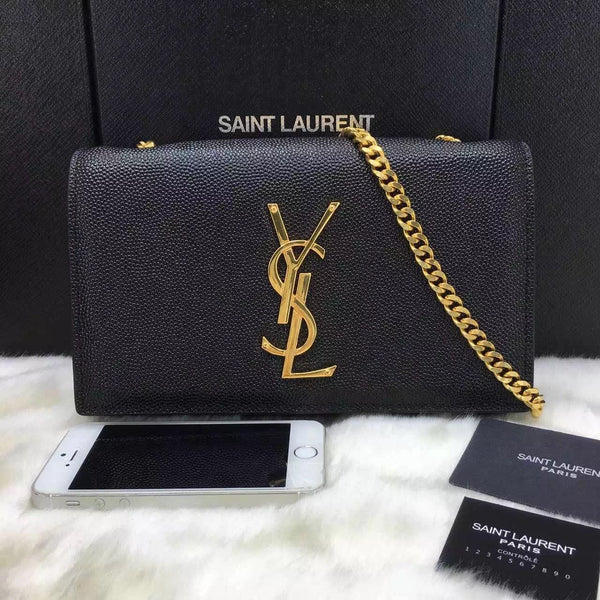 ysl bolsa black gold