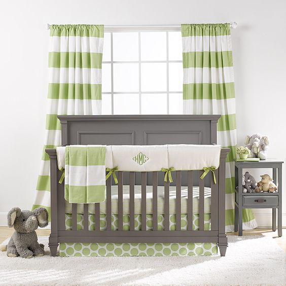 Pantone 2017 Color of the Year: Greenery used in a baby nursery