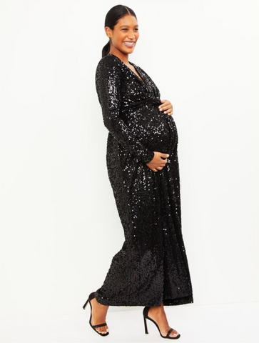 ic: Pietro Brunelli Sequin Maternity Dress for holidays