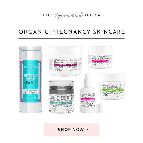 Organic pregnancy skincare, pregnancy skin care, stretch mark removal, belly butter | The Spoiled Mama