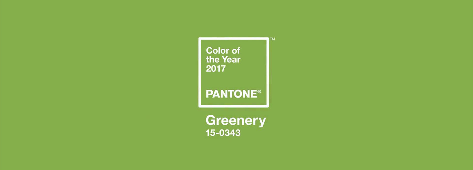 Pantone Color of the Year 2017: "Greenery"