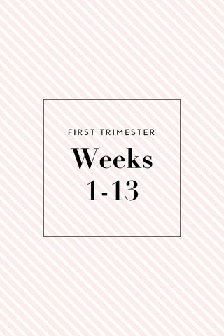 First Trimester Shopping Checklist