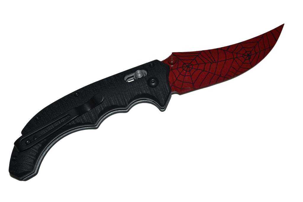 Flip Knife Crimson Web - HyperKnives